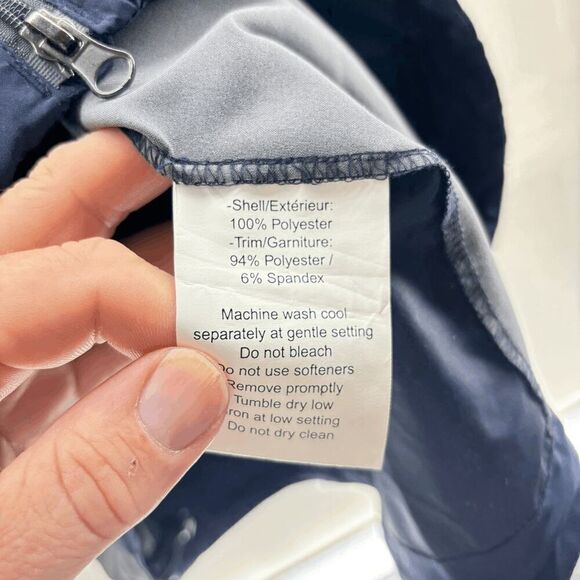 North End Mens Long Sleeve Weather Technology Blue Windbreaker Jacket Size XL - Picture 4 of 5